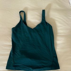 Lululemon Align waist length tank. Fitted. Bra top. No pads.